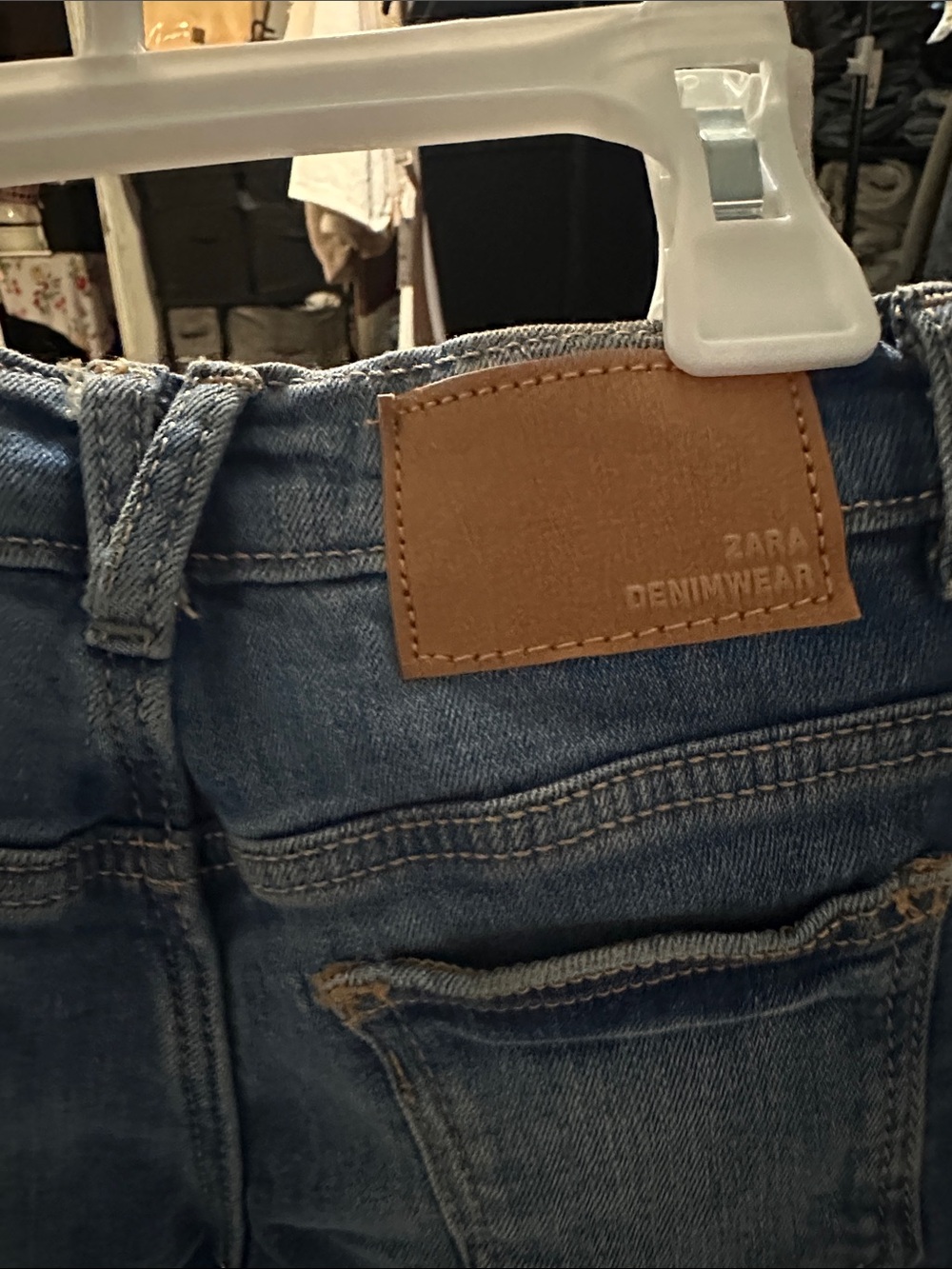 Zara Kids Dark Blue Roll-Cuff Denim Shorts - Picture 4 of 6